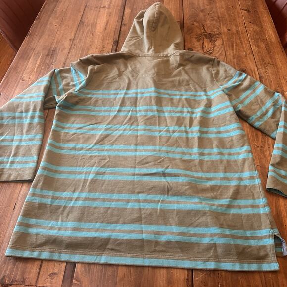 LL Bean Men’s Rugby Henley Pullover Hooded Shirt Size XL Lakewashed Preppy - Picture 9 of 13